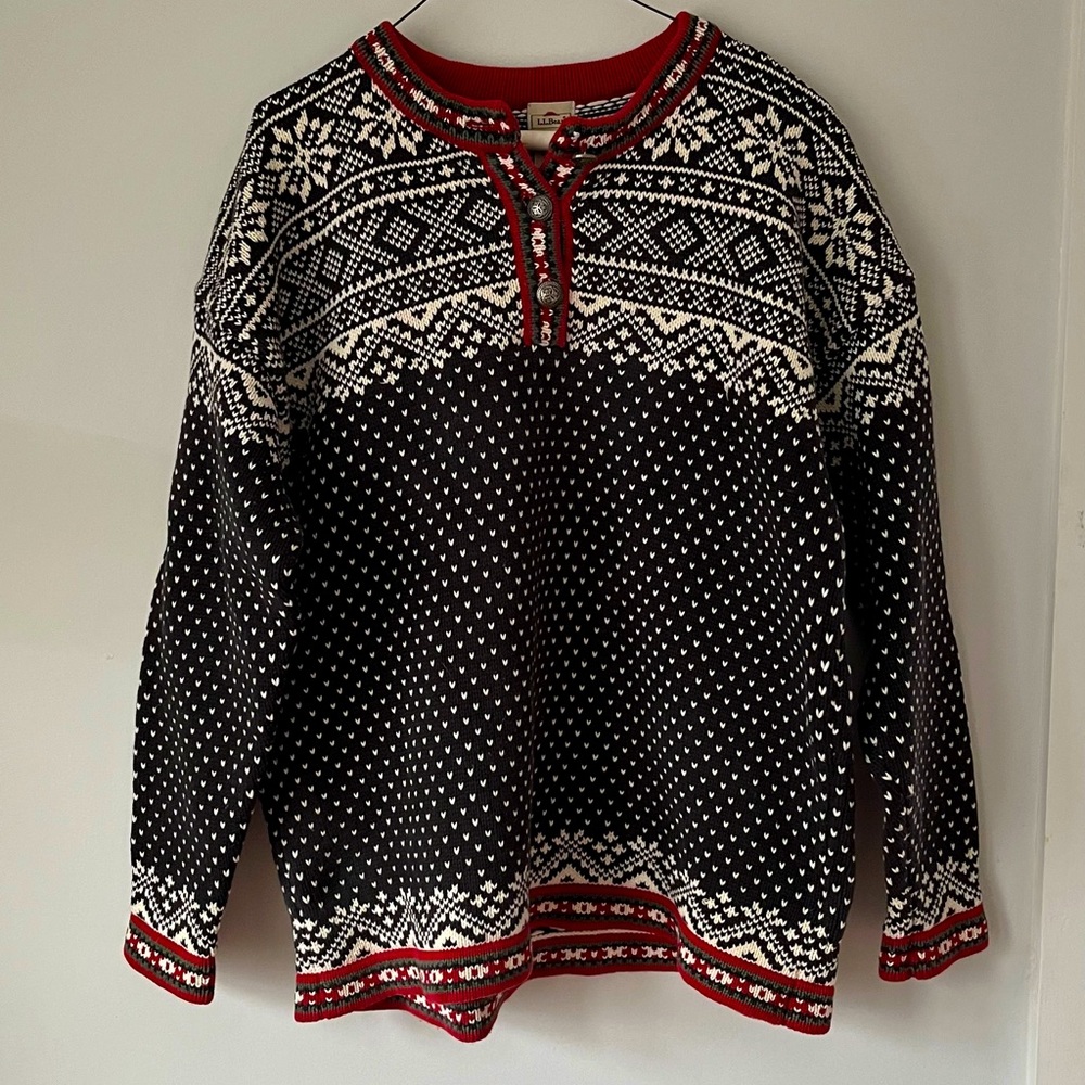 Vintage Nordic LL.Bean Ski Sweater